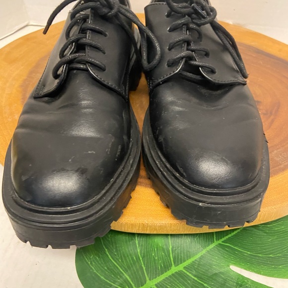 ASOS Platform Laced Combat Boot Platform Oxford - Picture 6 of 11